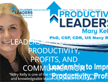 Tablet Screenshot of productiveleaders.com